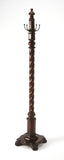 69" Brown Cherry Free Standing Four Hook Coat Rack