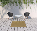 2' X 4' Tan Indoor Outdoor Area Rug