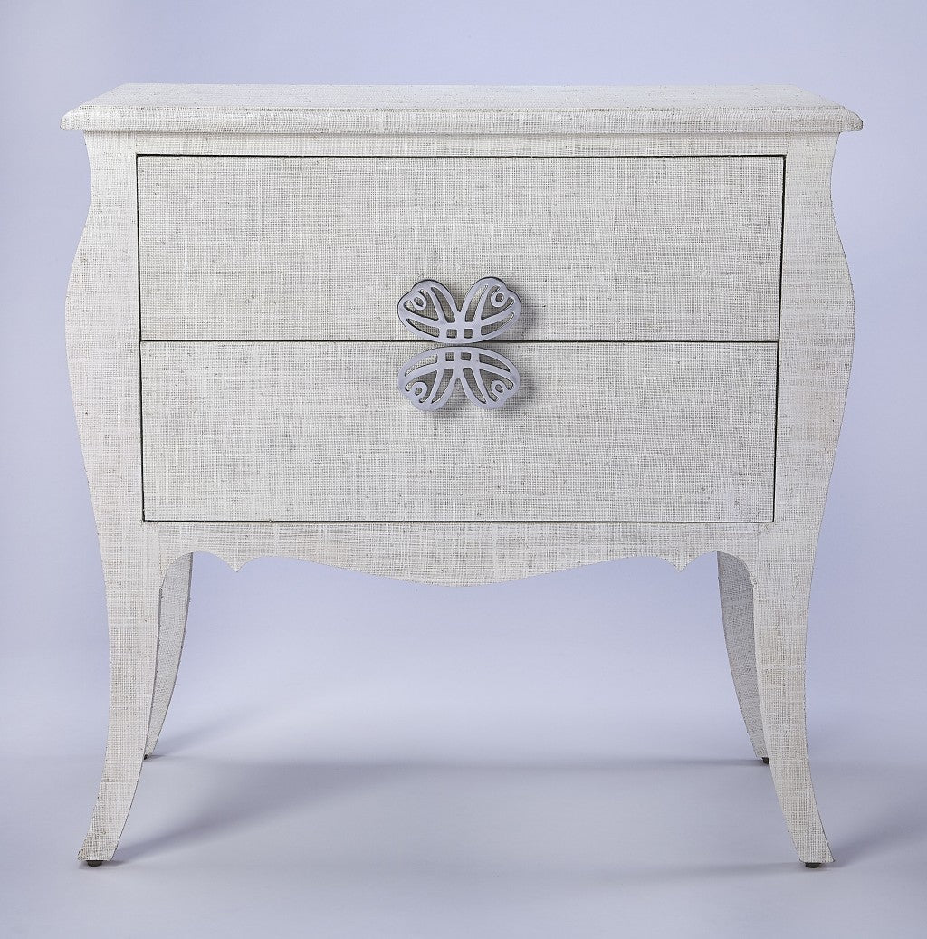 30" Off White Standard Accent Chest With Two Drawers