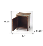 18" Brown Standard Accent Cabinet