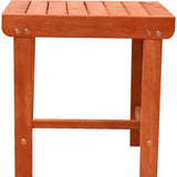 Sienna Brown Outdoor Wooden Side Table
