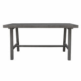 Dark Grey Dining Table With Leg Support