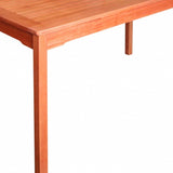 Sienna Brown Dining Table With Straight Legs