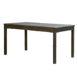 Distressed Grey Dining Table With Straight Legs