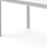 White Dining Table With Straight Legs