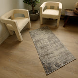 2’ X 3’ Navy Blue Distressed Striations Scatter Rug