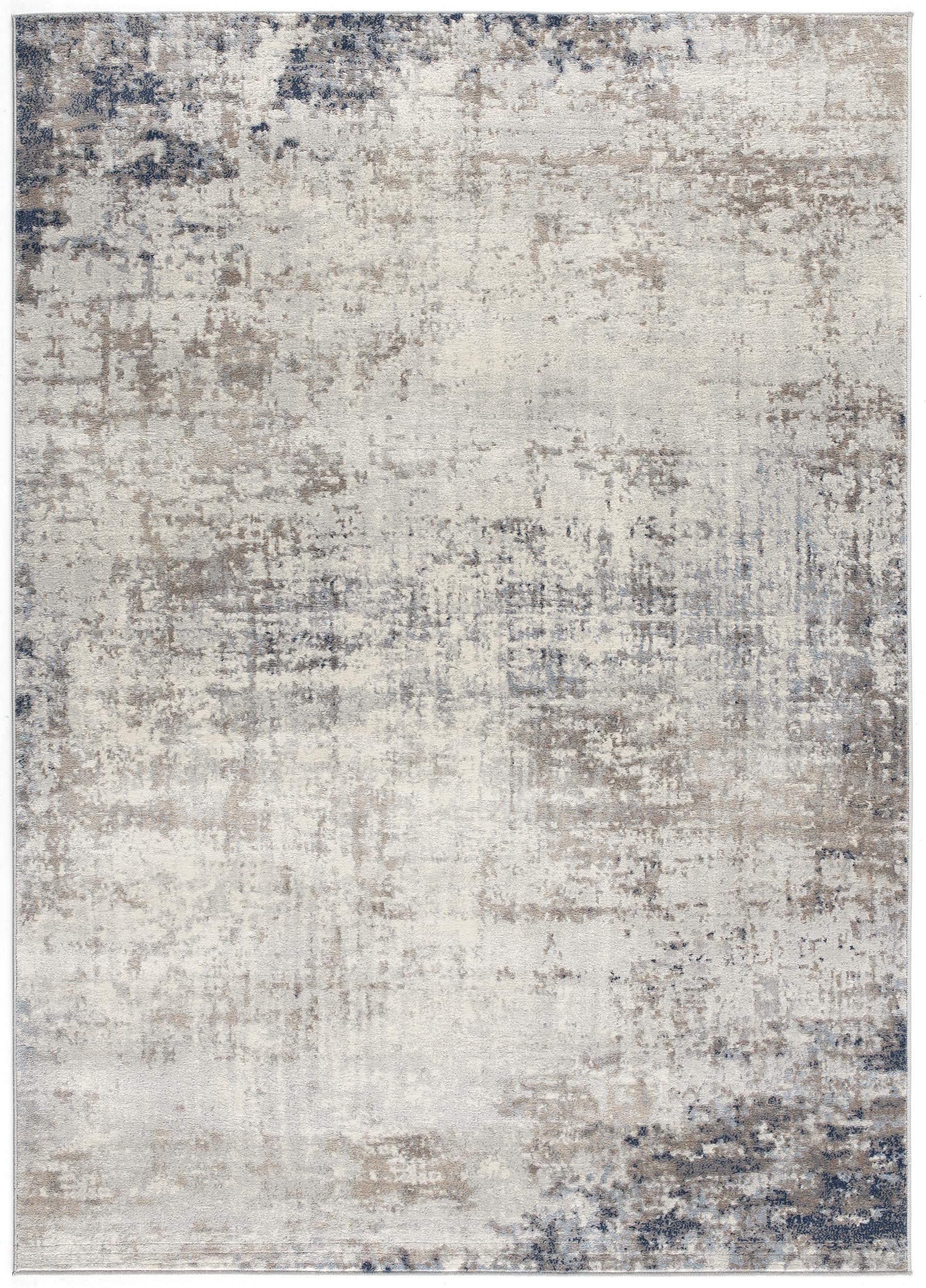 2’ X 3’ Navy Blue Distressed Striations Scatter Rug