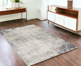 2’ X 3’ Navy Blue Distressed Striations Scatter Rug