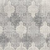 2’ X 3’ Gray Distressed Trellis Pattern Scatter Rug