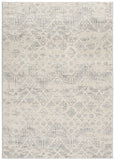 2’ X 3’ Ivory Distressed Ikat Pattern Scatter Rug