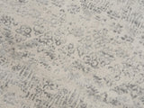 2’ X 3’ Ivory Distressed Ikat Pattern Scatter Rug