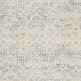 2’ X 3’ Ivory Distressed Ikat Pattern Scatter Rug