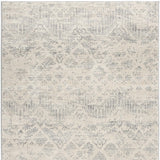 2’ X 3’ Ivory Distressed Ikat Pattern Scatter Rug