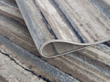 4’ X 6’ Blue And Beige Distressed Stripes Area Rug