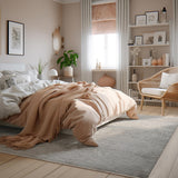 4’ X 6’ Modern Gray Distressed Area Rug