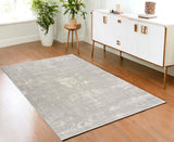 4’ X 6’ Modern Gray Distressed Area Rug