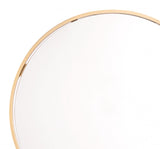 Minimalist Gold Oval Mirror