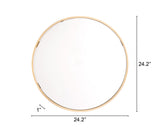 Minimalist Gold Oval Mirror