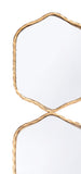 43" Gold Quad Geo Modern Wall Hanging Mirror