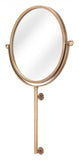 Gold Round Wall Mount Mirror