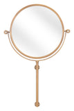 Gold Round Wall Mount Mirror