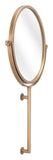 Gold Round Wall Mount Mirror