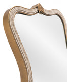 Gold Abstract Steel Framed Accent Mirror