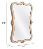 Gold Abstract Steel Framed Accent Mirror