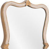 Gold Abstract Steel Framed Accent Mirror