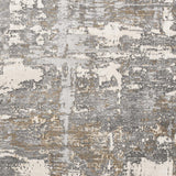 4’ X 6’ Beige And Gray Distressed Area Rug