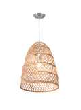 Natural Lantern Metal Dimmable Ceiling Light With Natural Shades