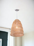 Natural Lantern Metal Dimmable Ceiling Light With Natural Shades