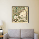 Vintage 1773 Map Of British Empire In North America Unframed Print Wall Art
