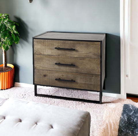 Modern Rustic Light Brown Wooden Cabinet