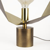 Golden Geometric Halo Table Or Desk Lamp