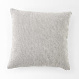 Ash Gray Basket Weave Accent Throw Pillow