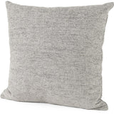 Stone Gray Basket Weave Accentthrow Pillow