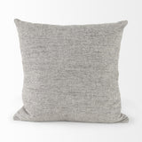 Stone Gray Basket Weave Accentthrow Pillow