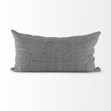 White And Black Pattern Lumbar Throw Pillow Cover