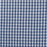 Set Of 4 Blue Houndstooth Pillow Covers
