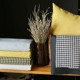 Set Of 2 Modern Yellow Striped Pillow Covers