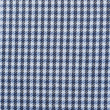 Set Of 2 Blue Houndstooth Pillow Covers