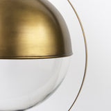 Gold Metal Sphere Pendant Hanging Light