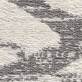 2' X 6' Gray Geometric Dhurrie Area Rug
