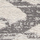 2' X 6' Gray Geometric Dhurrie Area Rug