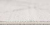 2' X 6' Gray Geometric Dhurrie Area Rug