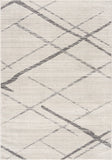 2' X 6' Gray Geometric Dhurrie Area Rug