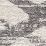 2' X 6' Gray Geometric Dhurrie Area Rug
