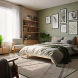 2' X 6' Gray Geometric Dhurrie Area Rug