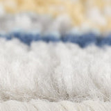 2' X 4' Blue Floral Dhurrie Area Rug
